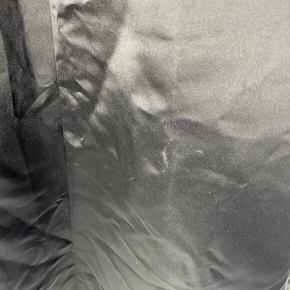 Vintage 90s Ball Gown Beaded Lace Bodice Satin A Line Fit & Flare Black Womens 4 - Picture 6 of 11